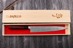 Couteau sujihiki japonais artisanal Takeshi Saji R2 Damas 27cm