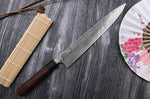 Couteau sujihiki japonais artisanal Takeshi Saji R2 Damas 27cm