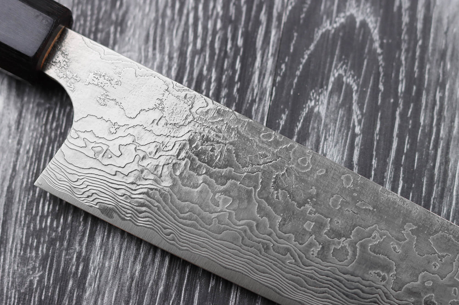 Couteau sujihiki japonais artisanal Takeshi Saji R2 Damas 27cm