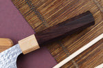 Couteau de chef japonais artisanal martelé Yu Kurosaki senko 21cm acier SG2