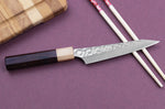Couteau universel japonais artisanal martelé Yu Kurosaki senko 13cm acier SG2