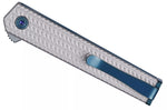 Couteau pliant CRKT CEO Microflipper 7081 manche en aluminium gris 8,25cm