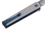 Couteau pliant CRKT CEO Microflipper 7081 manche en aluminium gris 8,25cm