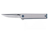Couteau pliant CRKT CEO Microflipper 7081 manche en aluminium gris 8,25cm