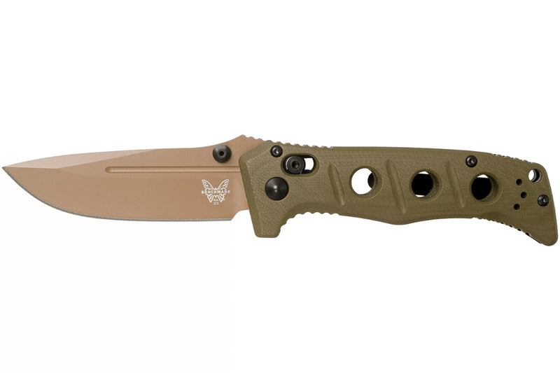 Couteau pliant Benchmade Mini Adamas 273FE-2 manche G10 kaki 11cm