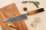 Couteau de chef japonais artisanal Wusaki Yaketa AUS10 damas 18cm