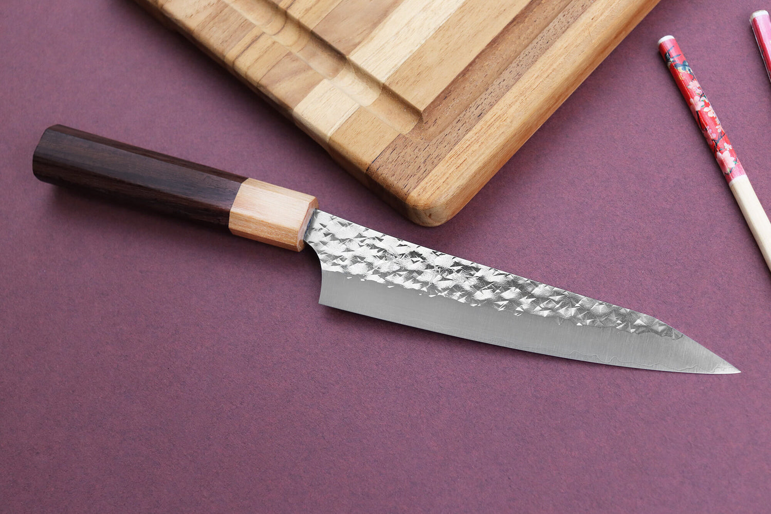 Couteau universel kiritsuke japonais artisanal martelé Yu Kurosaki senko 15cm acier SG2