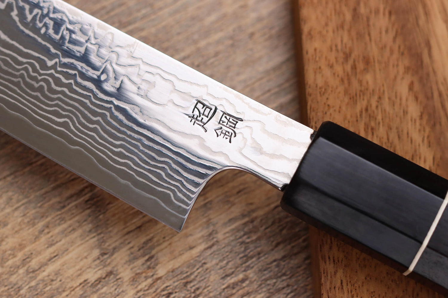 Couteau sujihiki kiritsuke 27cm japonais artisanal Sukenari ZDP-189 damas manche en ébène