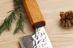 Couteau de chef kiritsuke 21cm japonais artisanal Wusaki Yaketa AUS10 damas