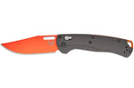 Couteau pliant Benchmade Taggedout 15535OR-01 lame orange manche fibre de carbone noir 11,7cm