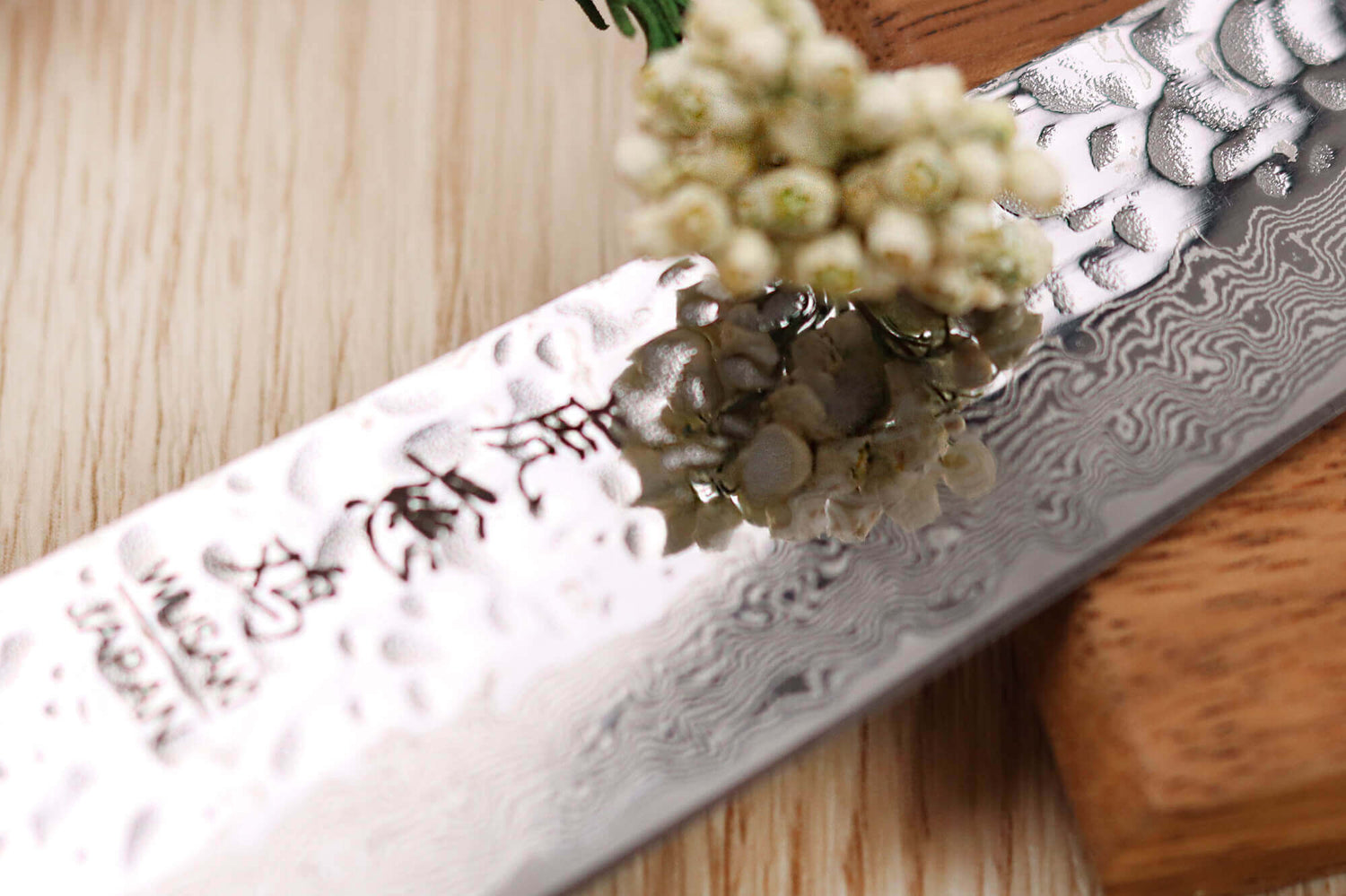 Couteau universel japonais artisanal Wusaki Yaketa AUS10 damas 15cm