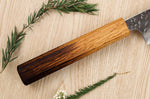 Couteau sujihiki japonais artisanal Wusaki Yaketa AUS10 damas 27cm