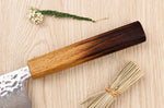 Couteau de chef japonais artisanal Wusaki Yaketa AUS10 damas 24cm