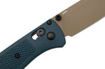 Couteau pliant Benchmade Bugout Crater Blue 535FE-05 manche Grivory bleu 10,7cm