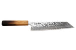 Couteau de chef kiritsuke 21cm japonais artisanal Wusaki Yaketa AUS10 damas