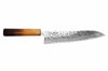 Couteau de chef japonais artisanal Wusaki Yaketa AUS10 damas 21cm
