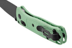 Couteau pliant Benchmade Mini Bugout Sea Foam 533GY-06 lame noire manche Grivory vert 9,4cm