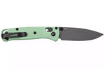 Couteau pliant Benchmade Mini Bugout Sea Foam 533GY-06 lame noire manche Grivory vert 9,4cm