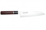 Couteau de chef kiritsuke 21cm japonais artisanal Sukenari HAP40 San Maï manche en bois de rose