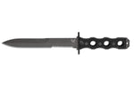 Couteau Benchmade SOCP 185SBK lame semi-dentée 18cm manche ajouré en G10 noir avec étui