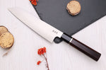 Couteau de chef kiritsuke 21cm japonais artisanal Sukenari HAP40 San Maï manche en bois de rose