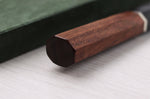 Couteau santoku 19,5cm japonais artisanal Sukenari HAP40 San Maï manche en bois de rose