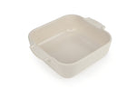 Plat four carré Peugeot Appolia en céramique écru 21x13,6x5,4cm