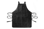 Tablier de cuisine Alaskan Maker n°932 vintage en cuir - Noir