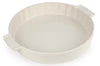 Tourtière Peugeot Appolia en céramique écru diamètre 28cm