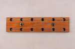 Barre aimantée artisanale Essences Creations en bois d'ovangkol ondé 42cm - 6 places - N°2