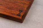 Barre aimantée artisanale Essences Creations en bois d'ovangkol ondé 42cm - 6 places - N°2