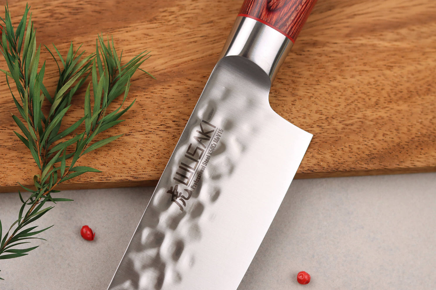 Couteau de chef Wusaki Pakka X50 20cm manche pakkawood