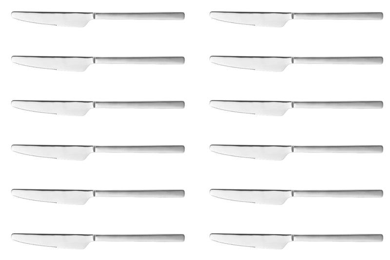 Set de 12 couteaux à dessert Comas Oak en acier inoxydable 18,4cm
