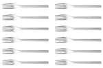 Set de 12 fourchettes à dessert Comas Oak en acier inoxydable 16cm