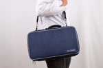 Mallette vide Wusaki bleue pour 21 couteaux et ustensiles + 1 grande poche de rangement