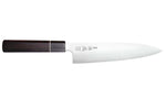 Couteau de chef 21cm japonais artisanal Sukenari ZDP-189 San Maï manche en ébène