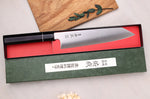 Couteau kiritsuke 24cm japonais artisanal Sukenari ZDP-189 San Maï manche en ébène