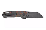 Couteau pliant QSP Penguin Mini 130XSE2 manche en carbone et G10 noir et rouge 8,2cm