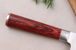 Coffret 3 couteaux Wusaki Pakka X50 pakkawood Santoku + Universel + Office