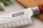 Coffret 2 couteaux Wusaki Pakka X50 pakkawood Santoku + Office