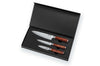 Coffret 3 couteaux Wusaki Pakka X50 pakkawood Chef + Universel + Office