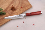 Mallette de 5 couteaux de cuisine Wusaki Pakka X50 manches pakkawood