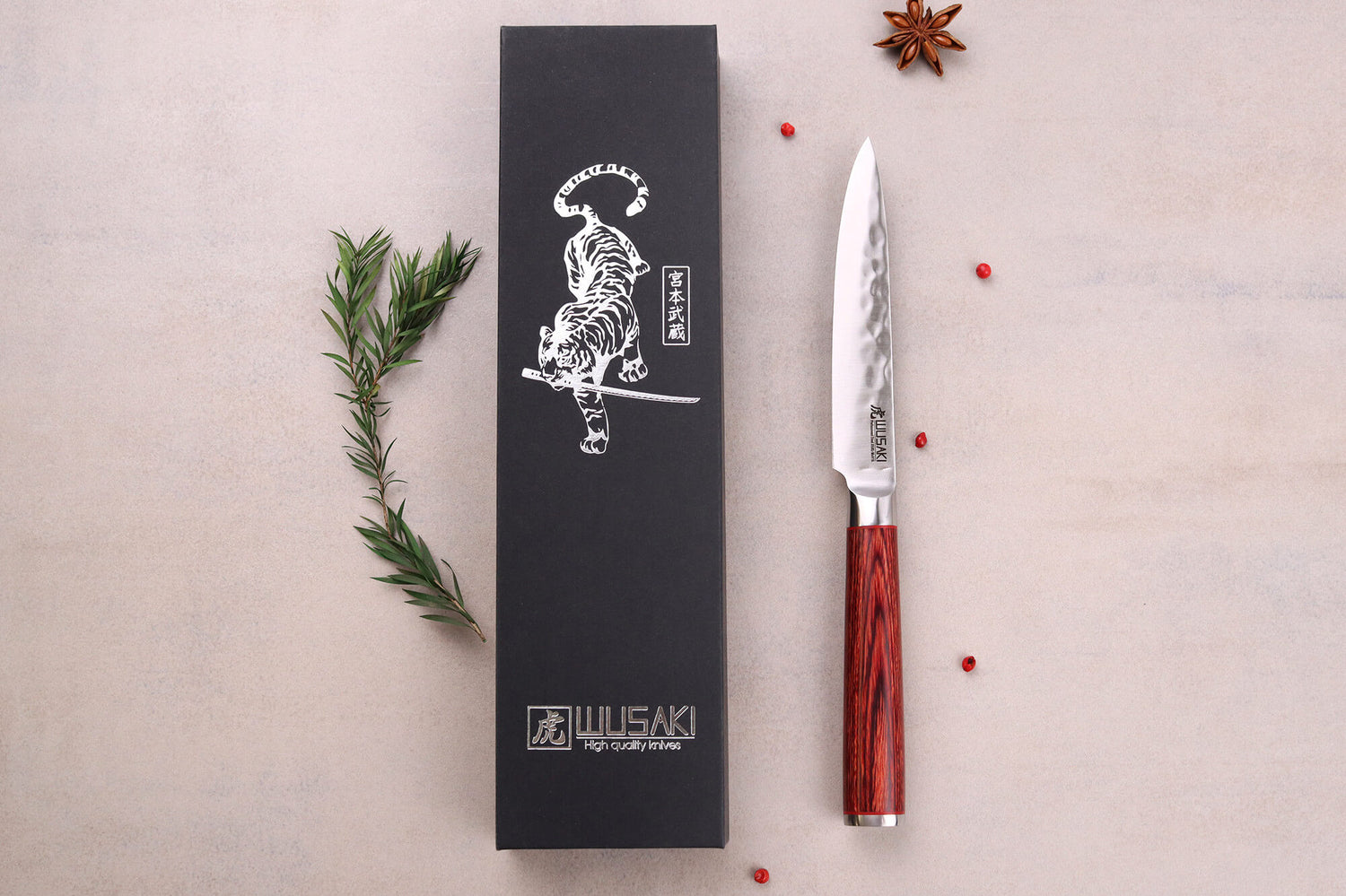 Couteau universel Wusaki Pakka X50 12cm manche pakkawood