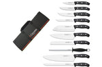 Malette de 9 couteaux DOMVS pour cuisiniers + fusil 3 Claveles