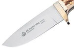 Couteau de chasse Puma IP Elk Hunter Stag 304410 lame 10,4cm manche bois de cerf + étui en cuir
