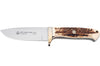 Couteau de chasse Puma IP Elk Hunter Stag 304410 lame 10,4cm manche bois de cerf + étui en cuir