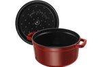 Cocotte Staub ronde en fonte émaillée grenadine