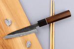 Couteau universel 12cm japonais artisanal Yuzo Black Nashiji