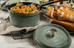 Cocotte Staub ronde en fonte émaillée Eucalyptus