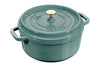 Cocotte Staub ronde en fonte émaillée Eucalyptus - 28cm